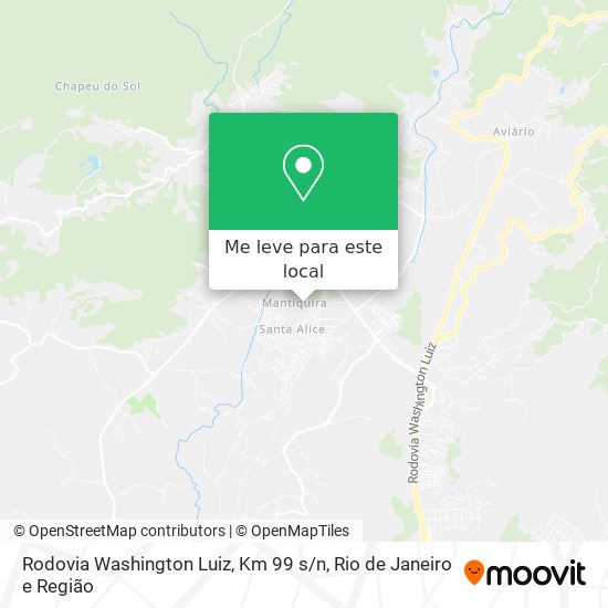 Rodovia Washington Luiz, Km 99 s / n mapa