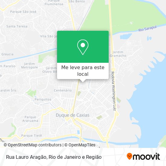 Rua Lauro Aragão mapa