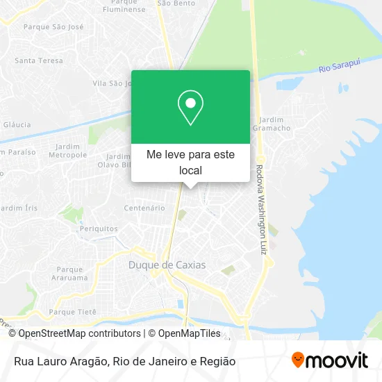 Rua Lauro Aragão mapa