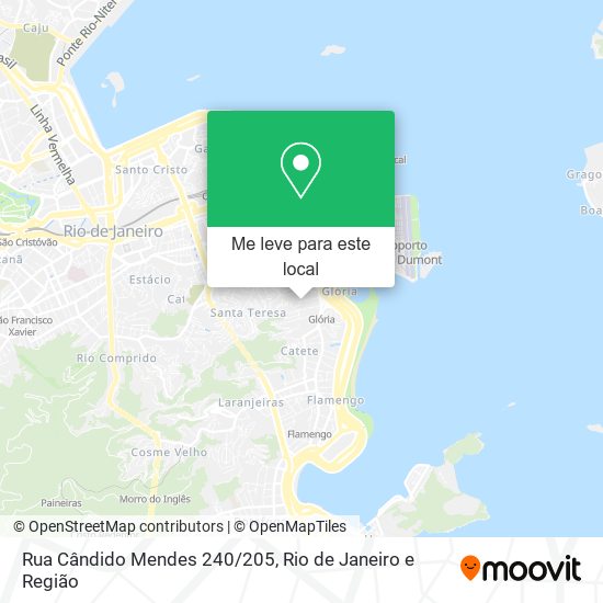 Rua Cândido Mendes 240/205 mapa