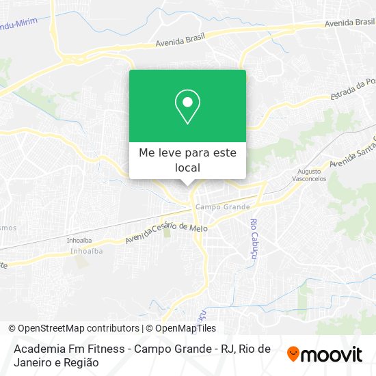 Academia Fm Fitness - Campo Grande - RJ mapa
