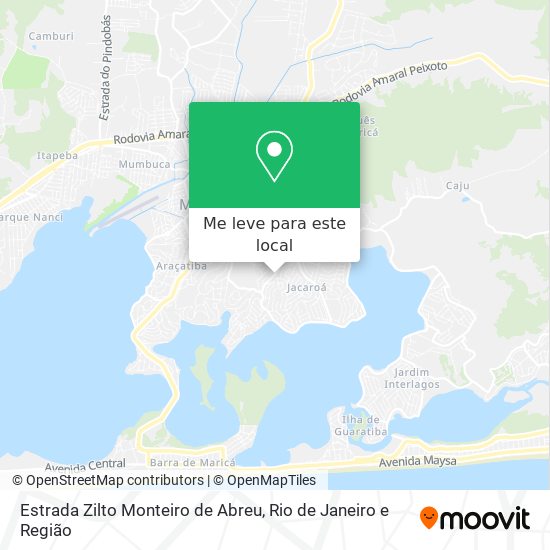 Estrada Zilto Monteiro de Abreu mapa