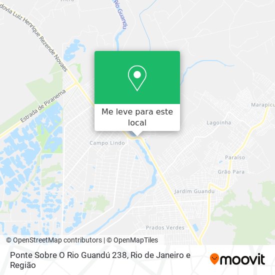 Ponte Sobre O Rio Guandú 238 mapa