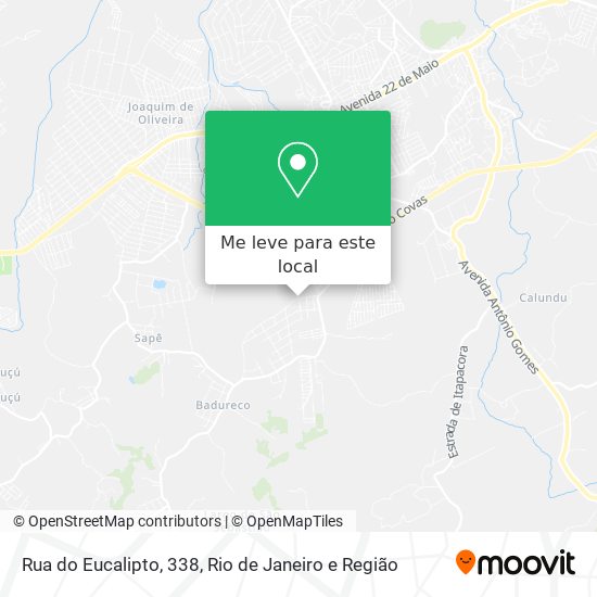Rua do Eucalipto, 338 mapa