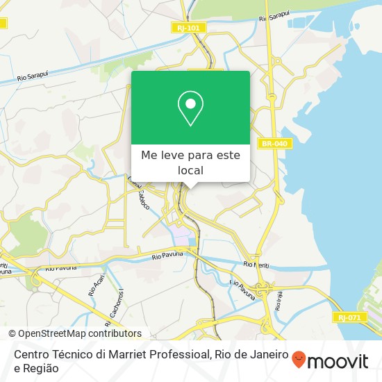 Centro Técnico di Marriet Professioal mapa