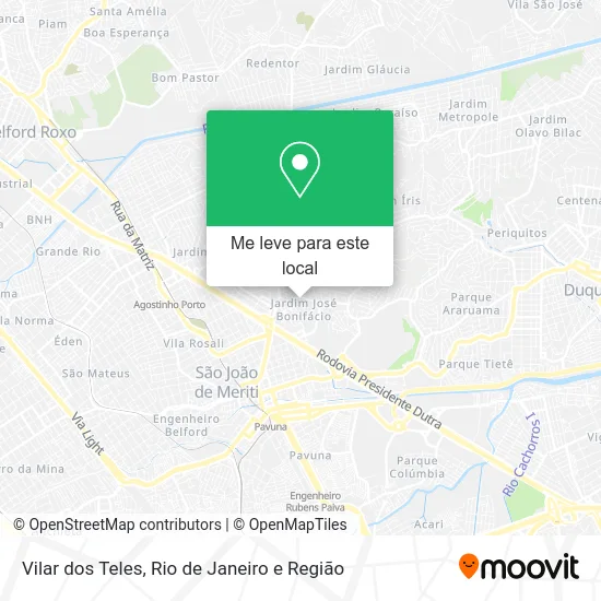 Vilar dos Teles mapa