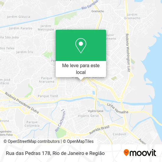Rua das Pedras 178 mapa