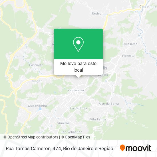 Rua Tomás Cameron, 474 mapa