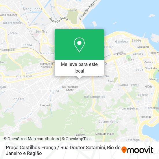 Praça Castilhos França / Rua Doutor Satamini mapa
