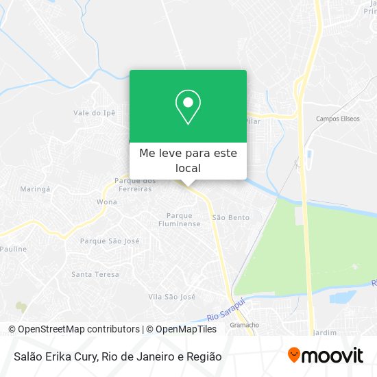 Salão Erika Cury mapa