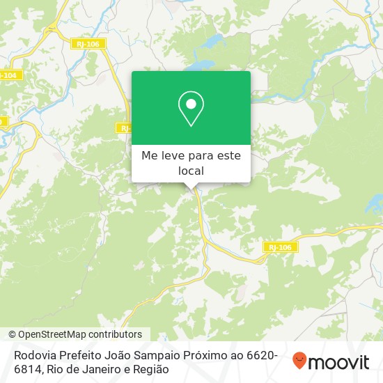 Rodovia Prefeito João Sampaio Próximo ao 6620-6814 mapa