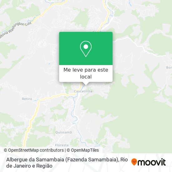 Albergue da Samambaia (Fazenda Samambaia) mapa