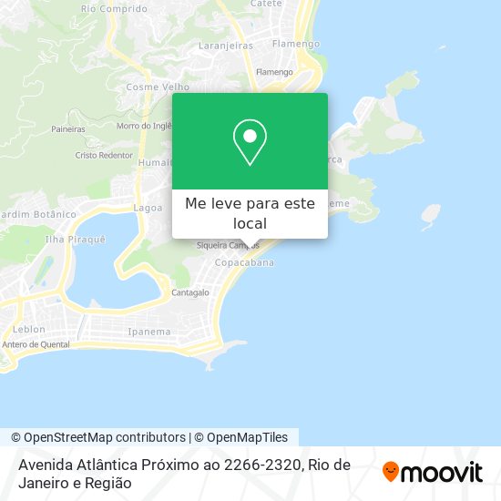 Avenida Atlântica Próximo ao 2266-2320 mapa