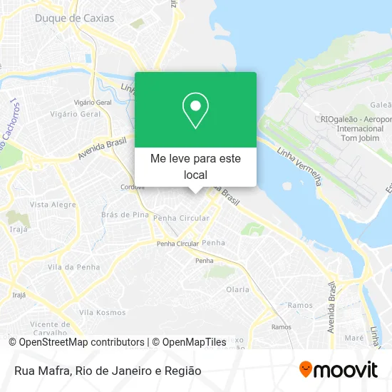 Rua Mafra mapa