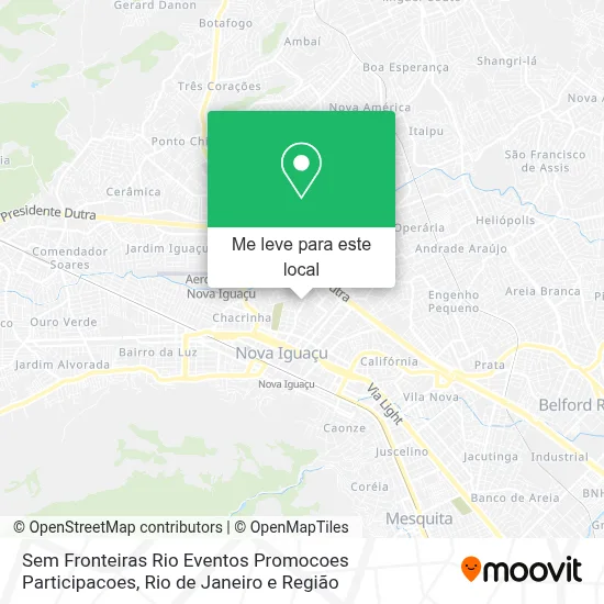 Sem Fronteiras Rio Eventos Promocoes Participacoes mapa