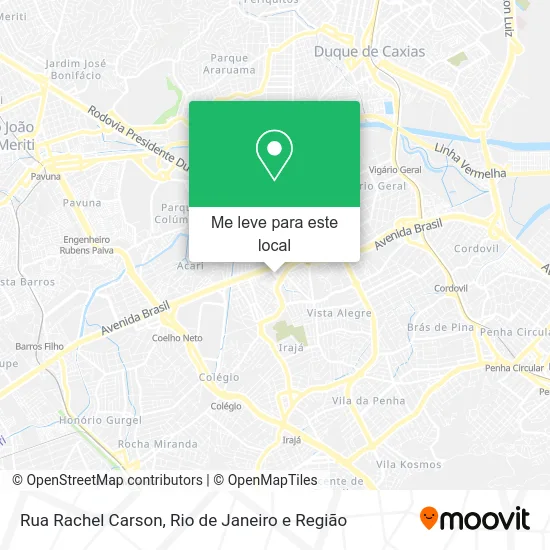 Rua Rachel Carson mapa