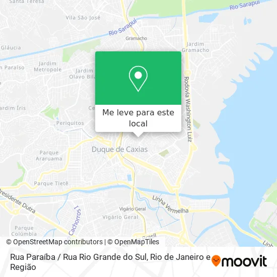 Rua Paraíba / Rua Rio Grande do Sul mapa