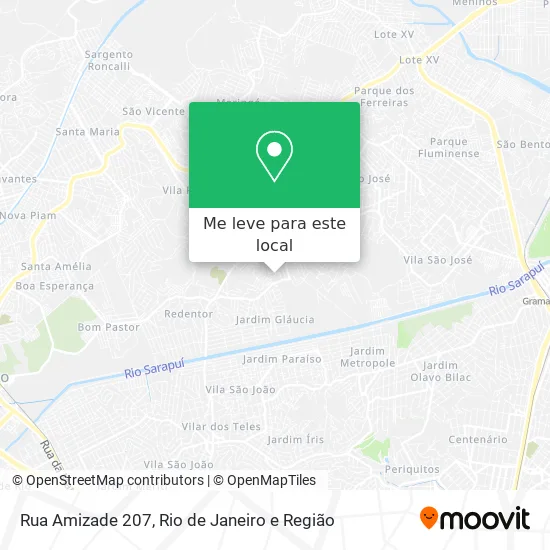 Rua Amizade 207 mapa