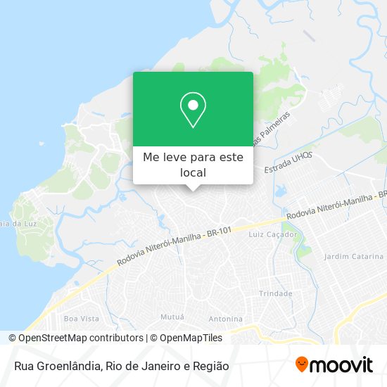 Rua Groenlândia mapa
