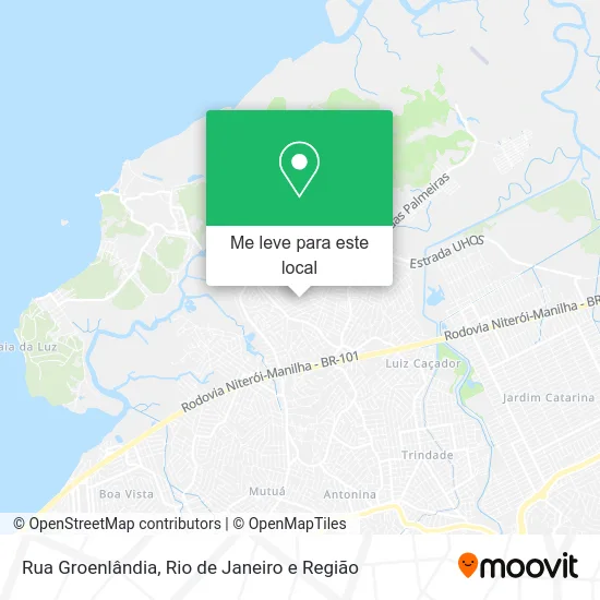 Rua Groenlândia mapa