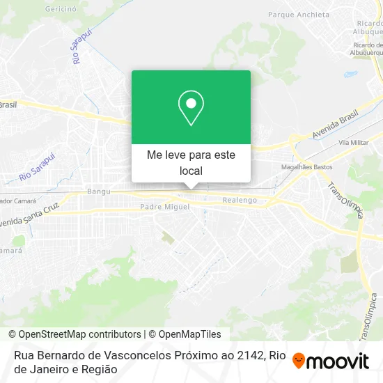 Rua Bernardo de Vasconcelos Próximo ao 2142 mapa