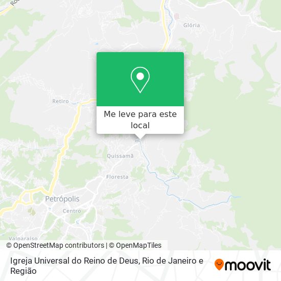 Igreja Universal do Reino de Deus mapa