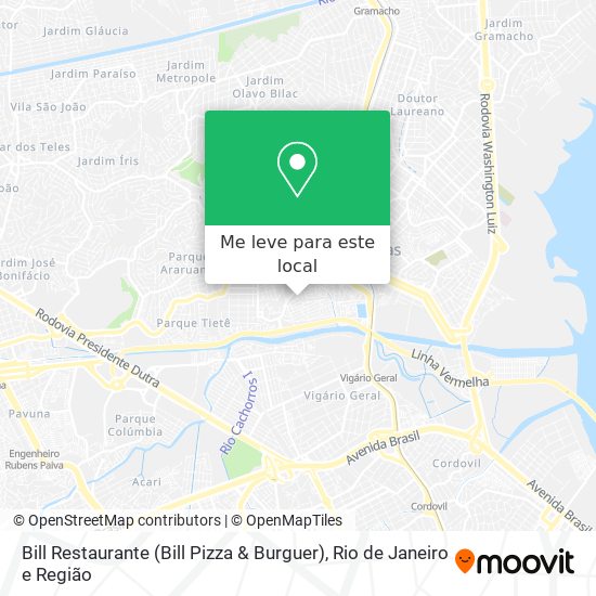 Bill Restaurante (Bill Pizza & Burguer) mapa