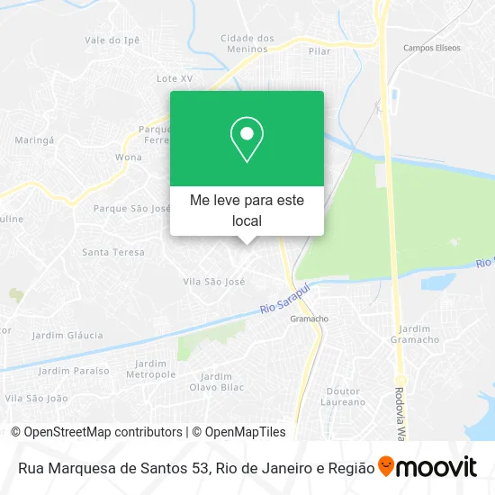 Rua Marquesa de Santos 53 mapa