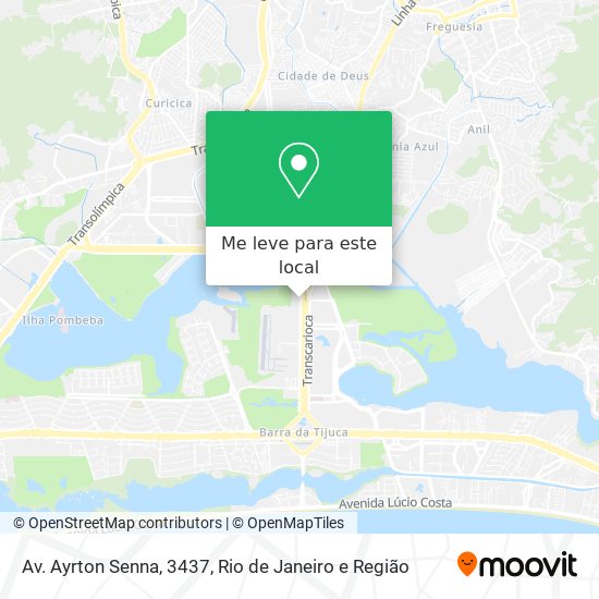 Av. Ayrton Senna, 3437 mapa