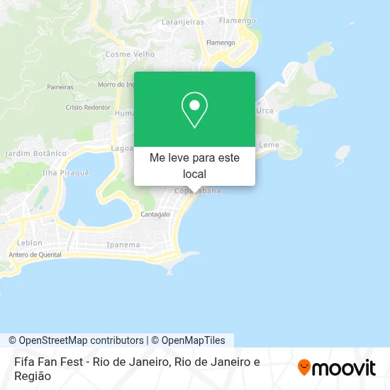 Fifa Fan Fest - Rio de Janeiro mapa