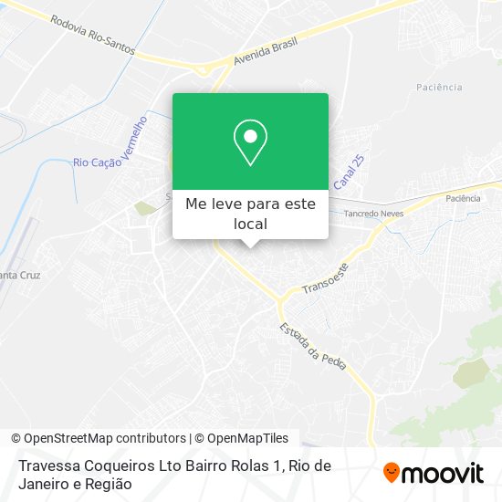 Travessa Coqueiros Lto Bairro Rolas 1 mapa