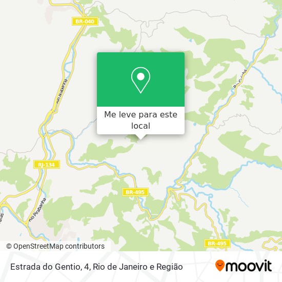 Estrada do Gentio, 4 mapa