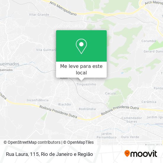 Rua Laura, 115 mapa