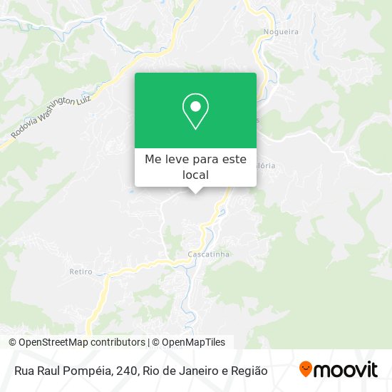 Rua Raul Pompéia, 240 mapa