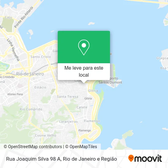 Rua Joaquim Silva 98 A mapa