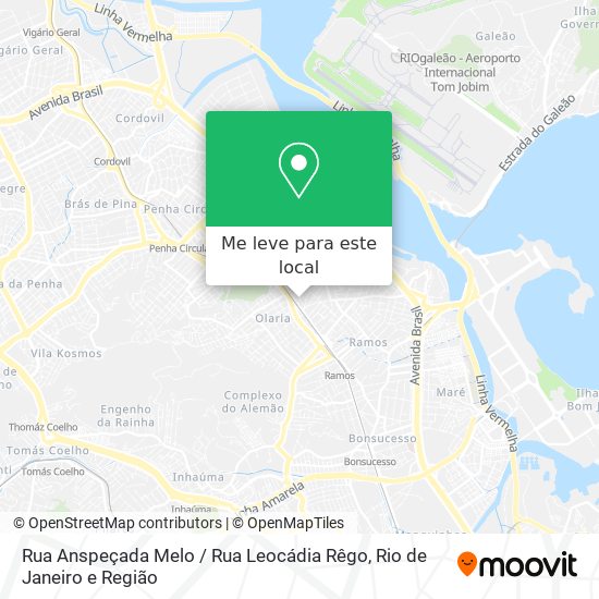 Rua Anspeçada Melo / Rua Leocádia Rêgo mapa