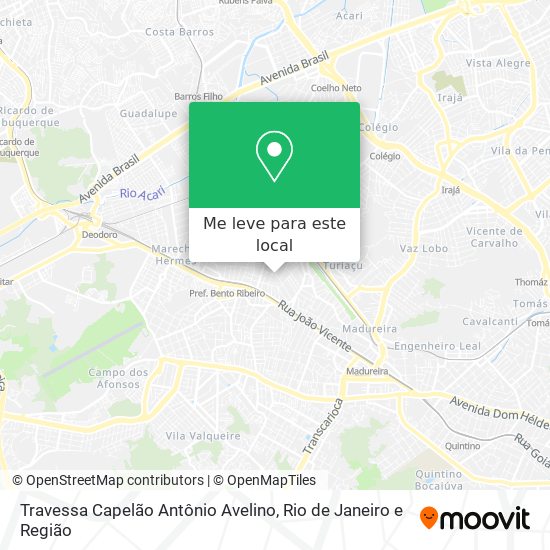 Travessa Capelão Antônio Avelino mapa