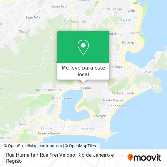 Rua Humaitá / Rua Frei Veloso mapa