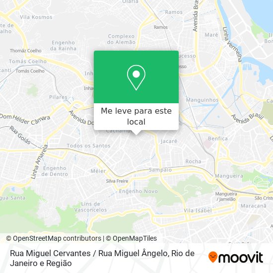 Rua Miguel Cervantes / Rua Miguel Ângelo mapa