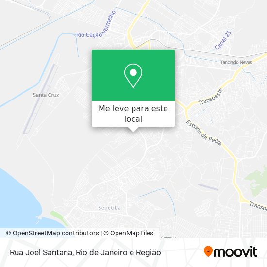Rua Joel Santana mapa