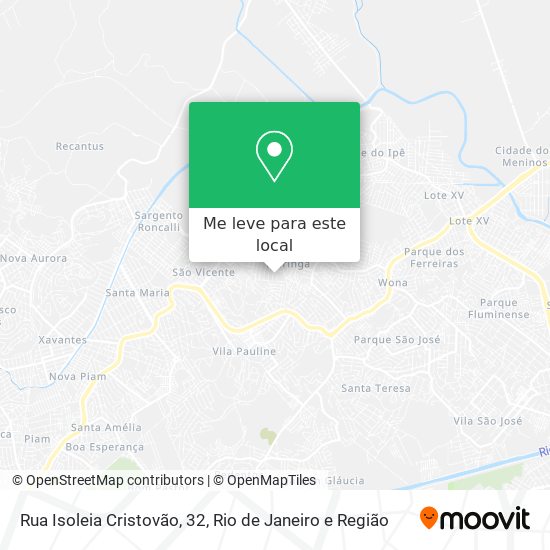 Rua Isoleia Cristovão, 32 mapa
