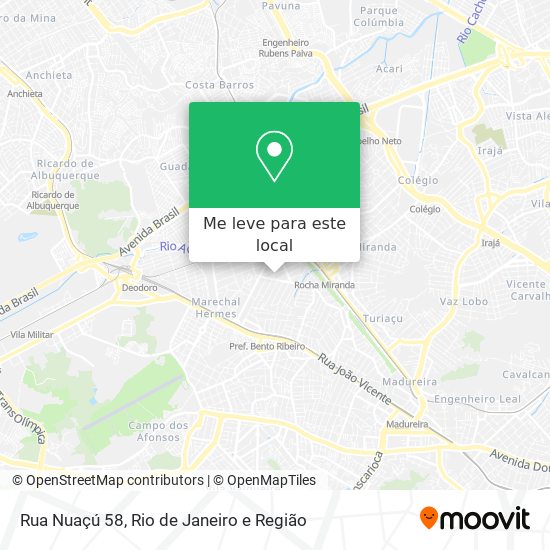Rua Nuaçú 58 mapa