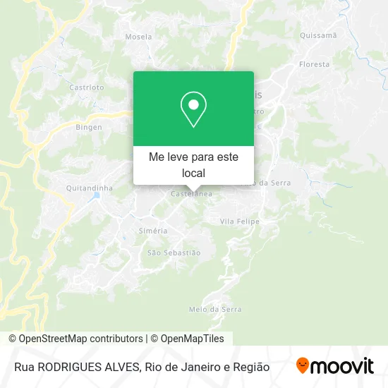 Rua RODRIGUES ALVES mapa