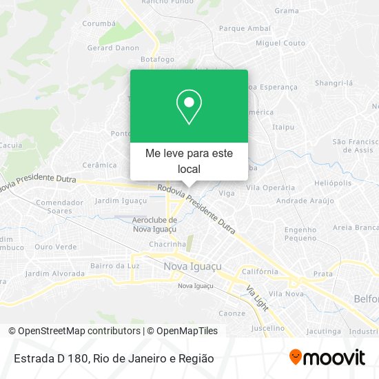 Estrada D 180 mapa