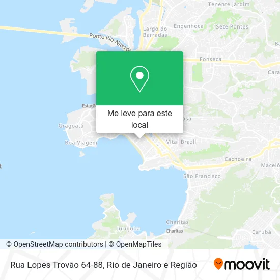 Rua Lopes Trovão 64-88 mapa