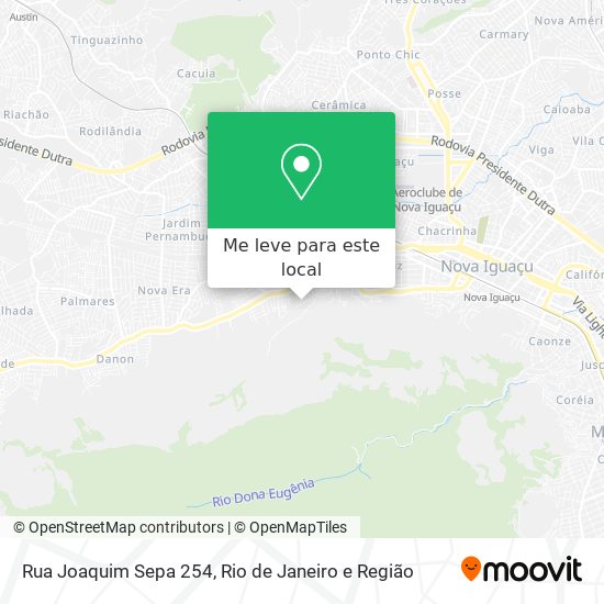 Rua Joaquim Sepa 254 mapa