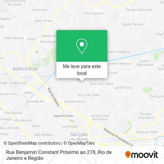 Rua Benjamin Constant Próximo ao 278 mapa