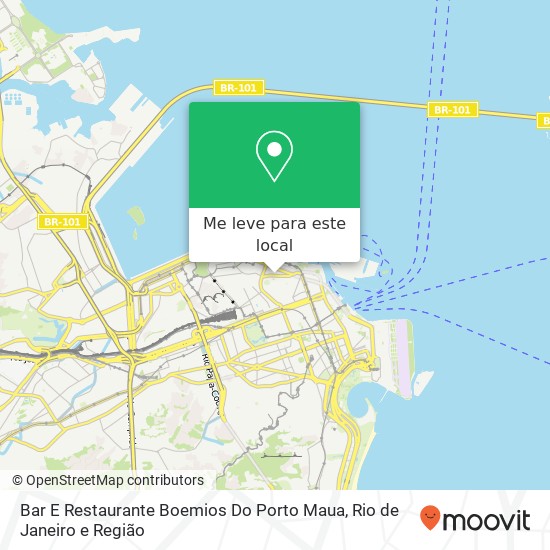 Bar E Restaurante Boemios Do Porto Maua mapa