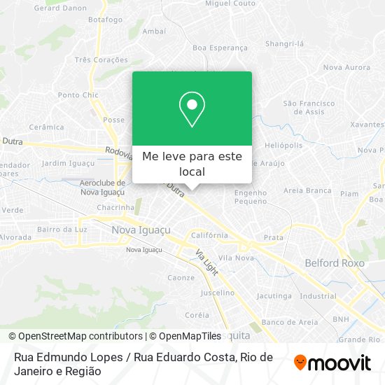 Rua Edmundo Lopes / Rua Eduardo Costa mapa