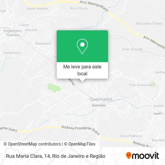 Rua Maria Clara, 14 mapa